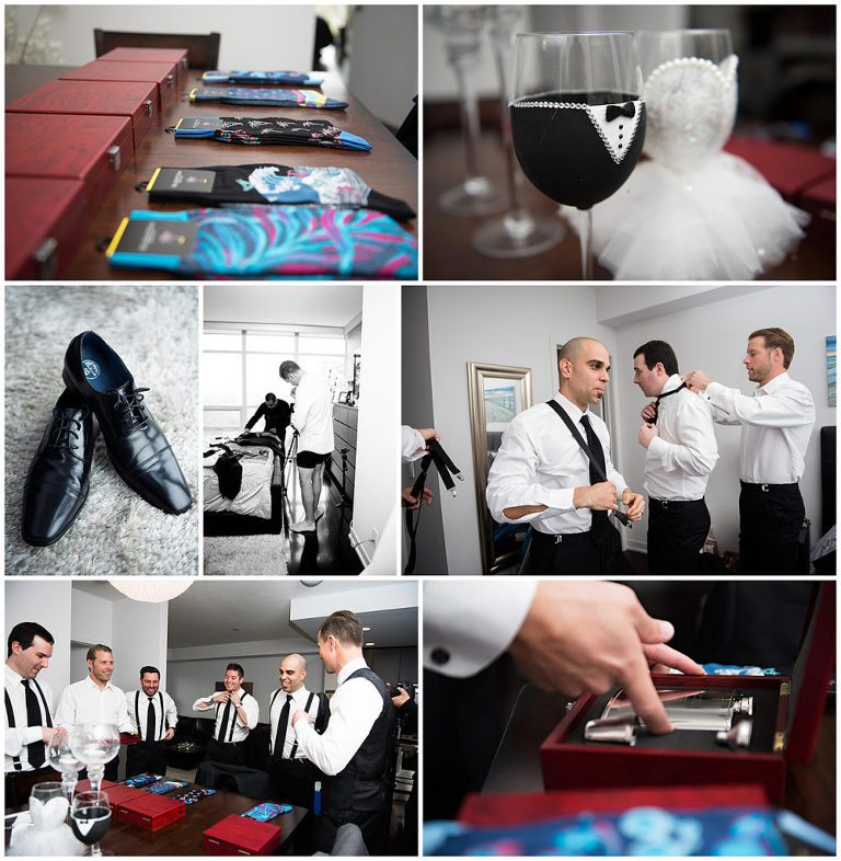 Groomsmen getting ready